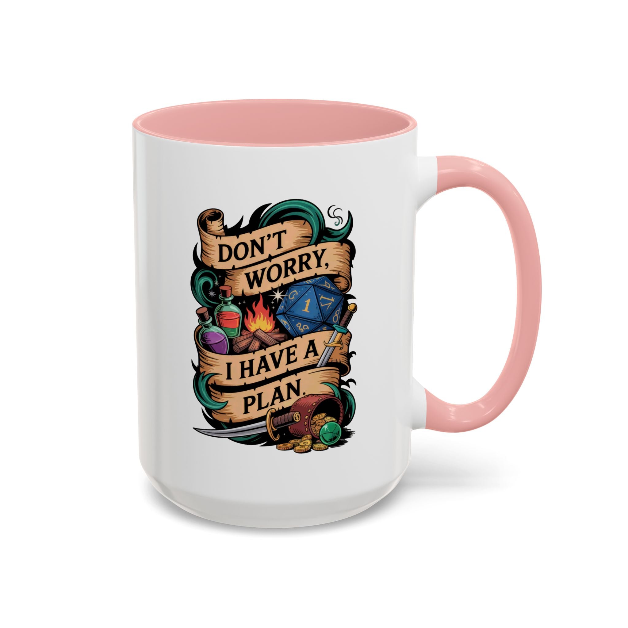 DnD Coffee Mug | Don't Worry I Have a Plan Dungeons and Dragons Gift