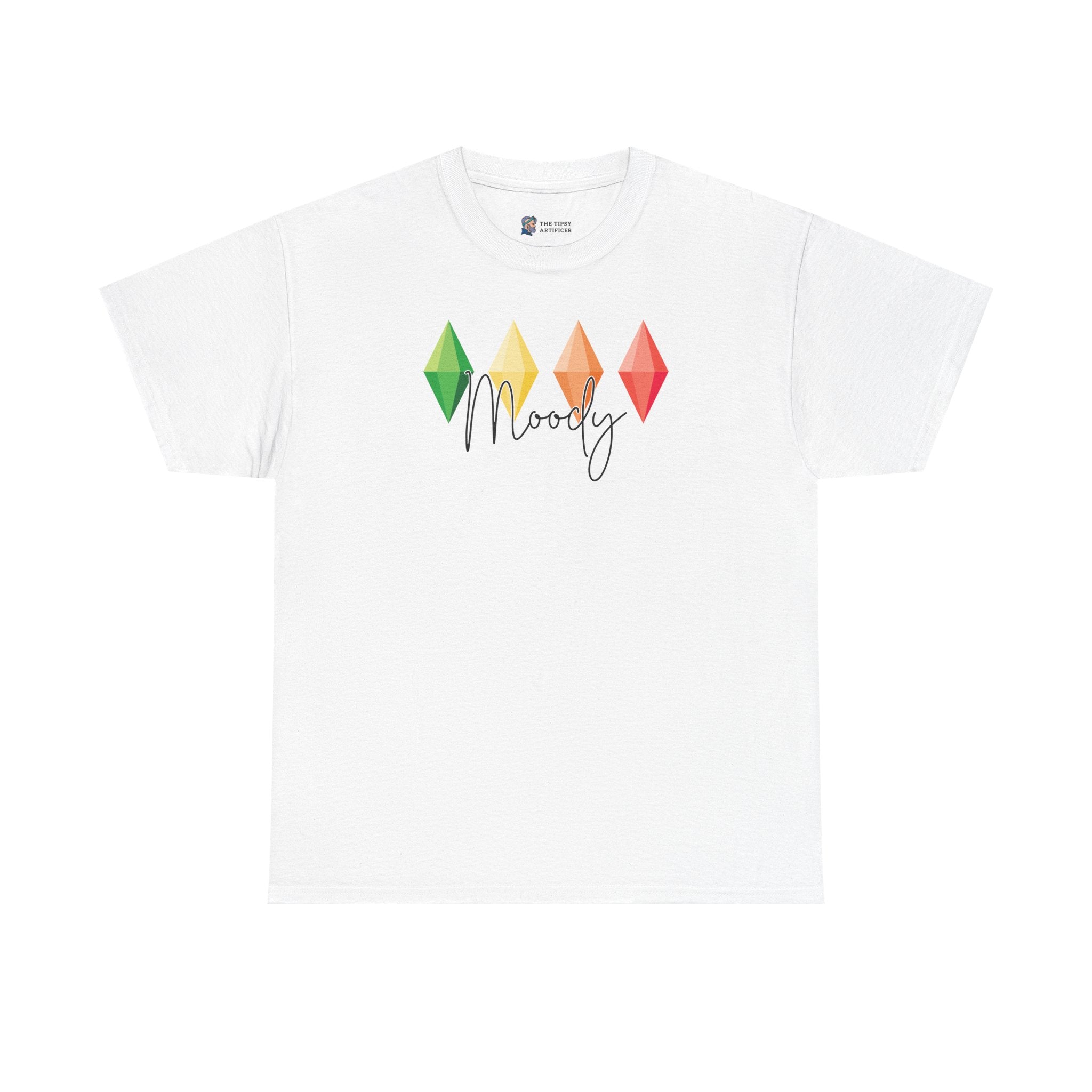 Moody Sims-Inspired Tee | Colorful Plumbob Sims Video Game Graphic T-Shirt