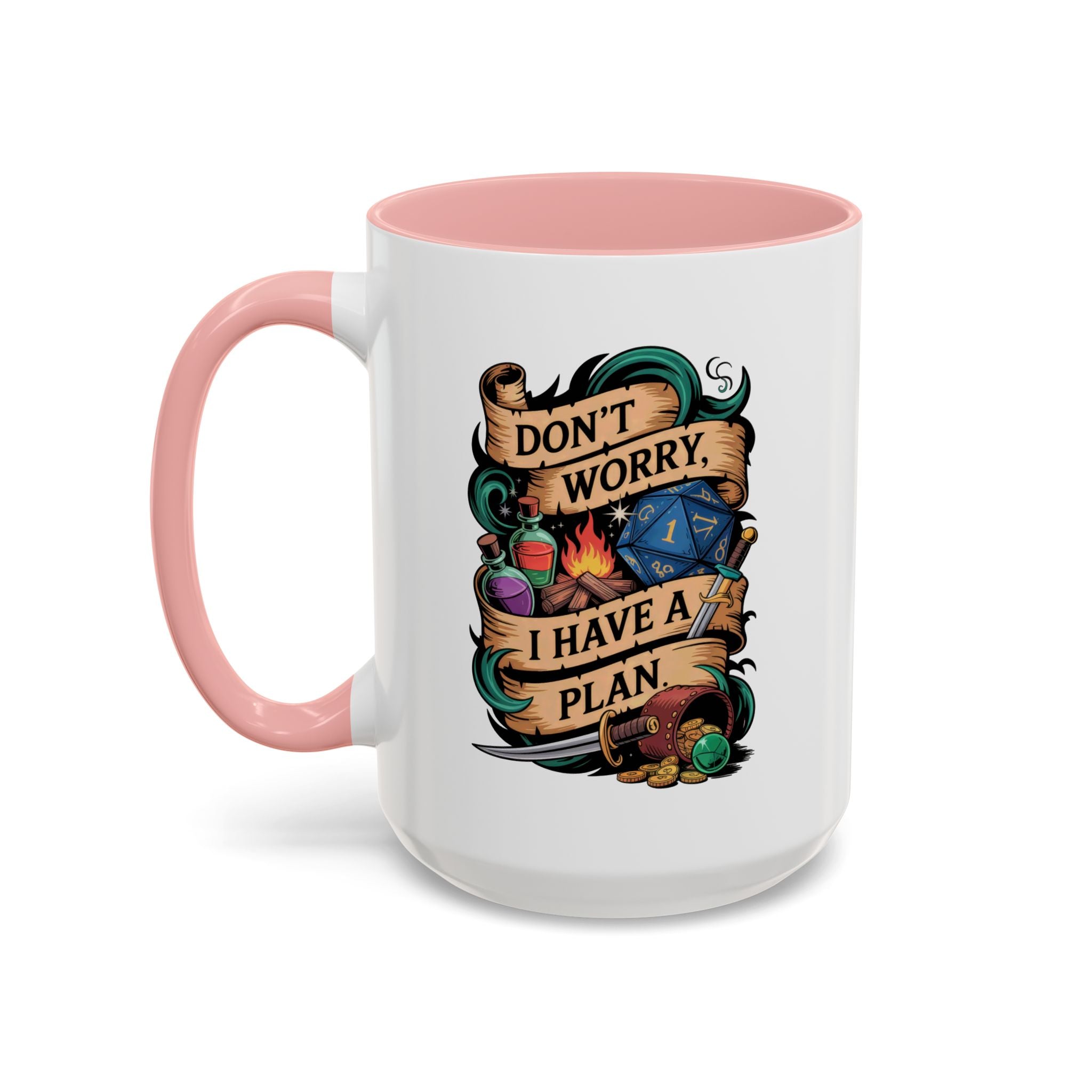 DnD Coffee Mug | Don't Worry I Have a Plan Dungeons and Dragons Gift