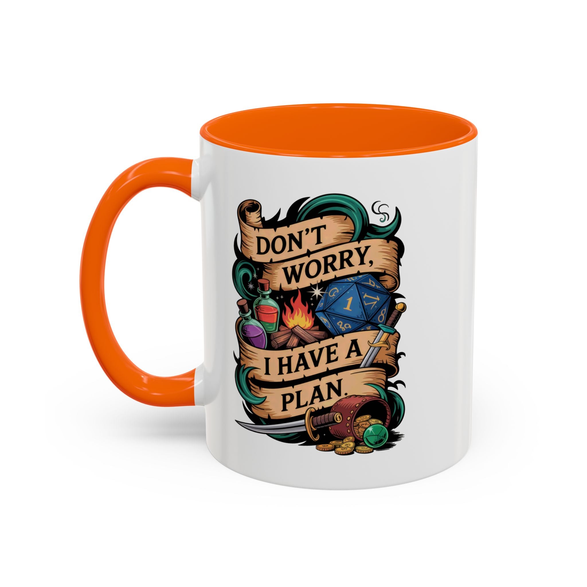 DnD Coffee Mug | Don't Worry I Have a Plan Dungeons and Dragons Gift