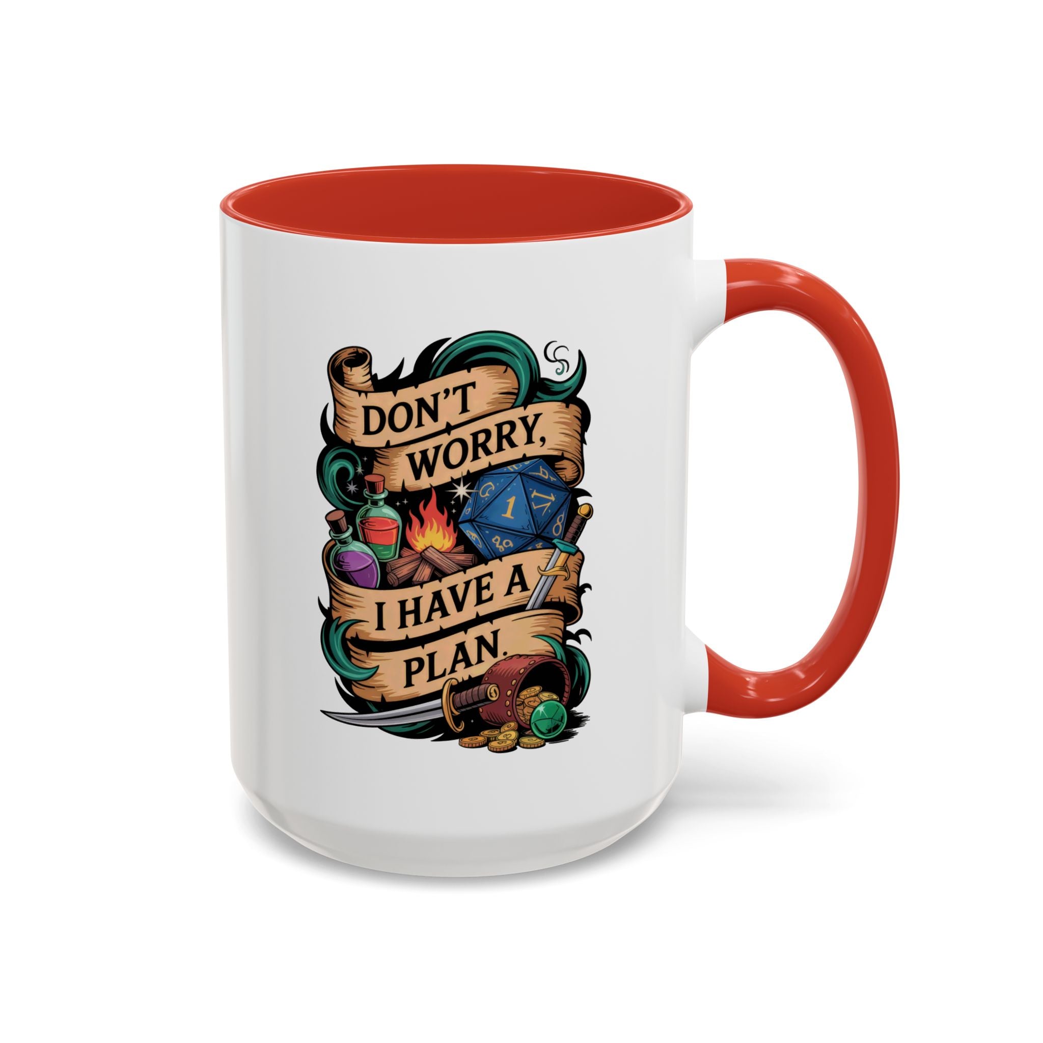DnD Coffee Mug | Don't Worry I Have a Plan Dungeons and Dragons Gift