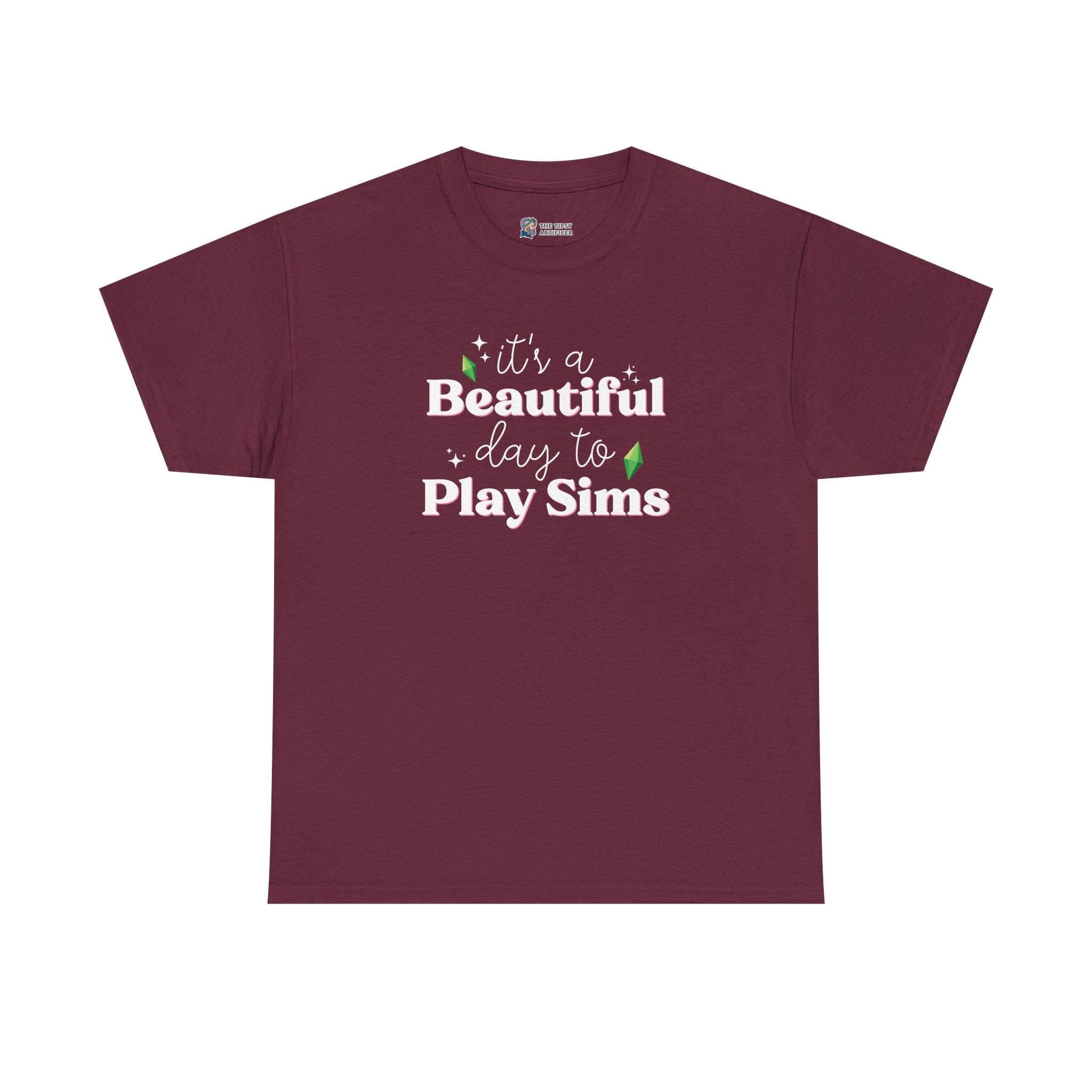 The Sims Graphic T Shirt | It's a Beautiful Day to Play the Sims Video Game Fan Gift
