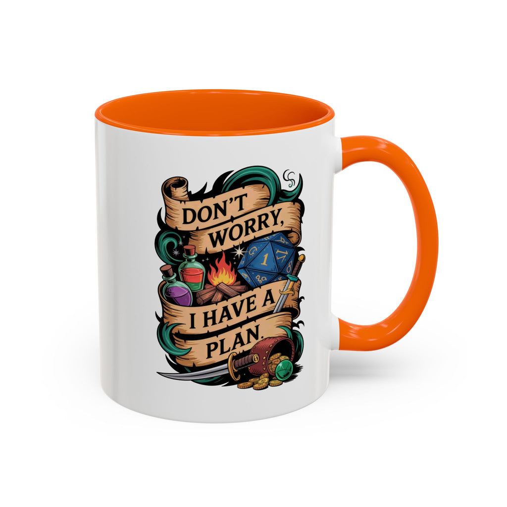 DnD Coffee Mug | Don't Worry I Have a Plan Dungeons and Dragons Gift