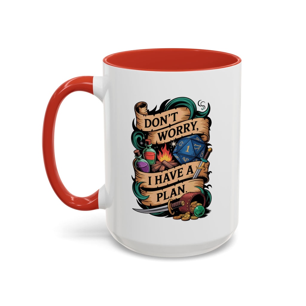 DnD Coffee Mug | Don't Worry I Have a Plan Dungeons and Dragons Gift