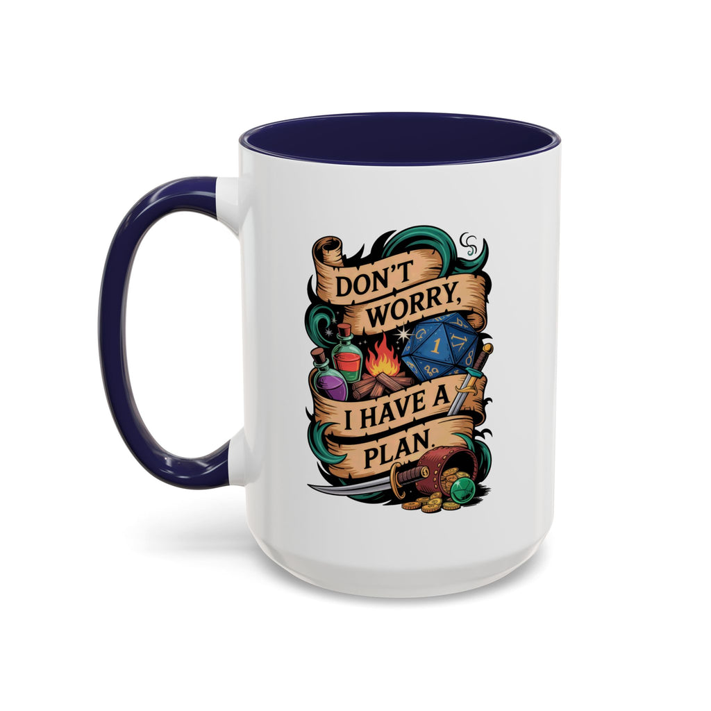 DnD Coffee Mug | Don't Worry I Have a Plan Dungeons and Dragons Gift