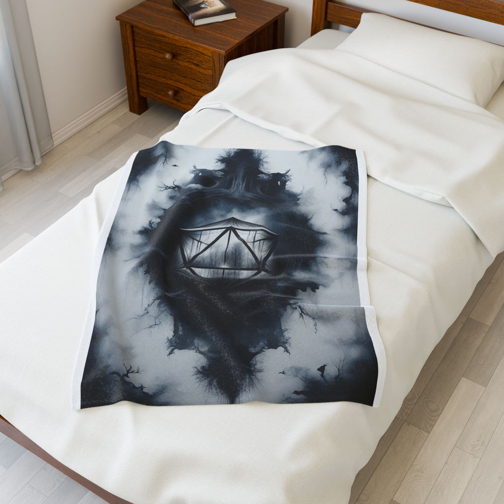 Dungeons and Dragons Velveteen Plush Blanket | DnD blanket, D20 Blanket, Dnd Gifts, DnD bedding, Nerdy Blanket, Gaming blanket, D&D bedding