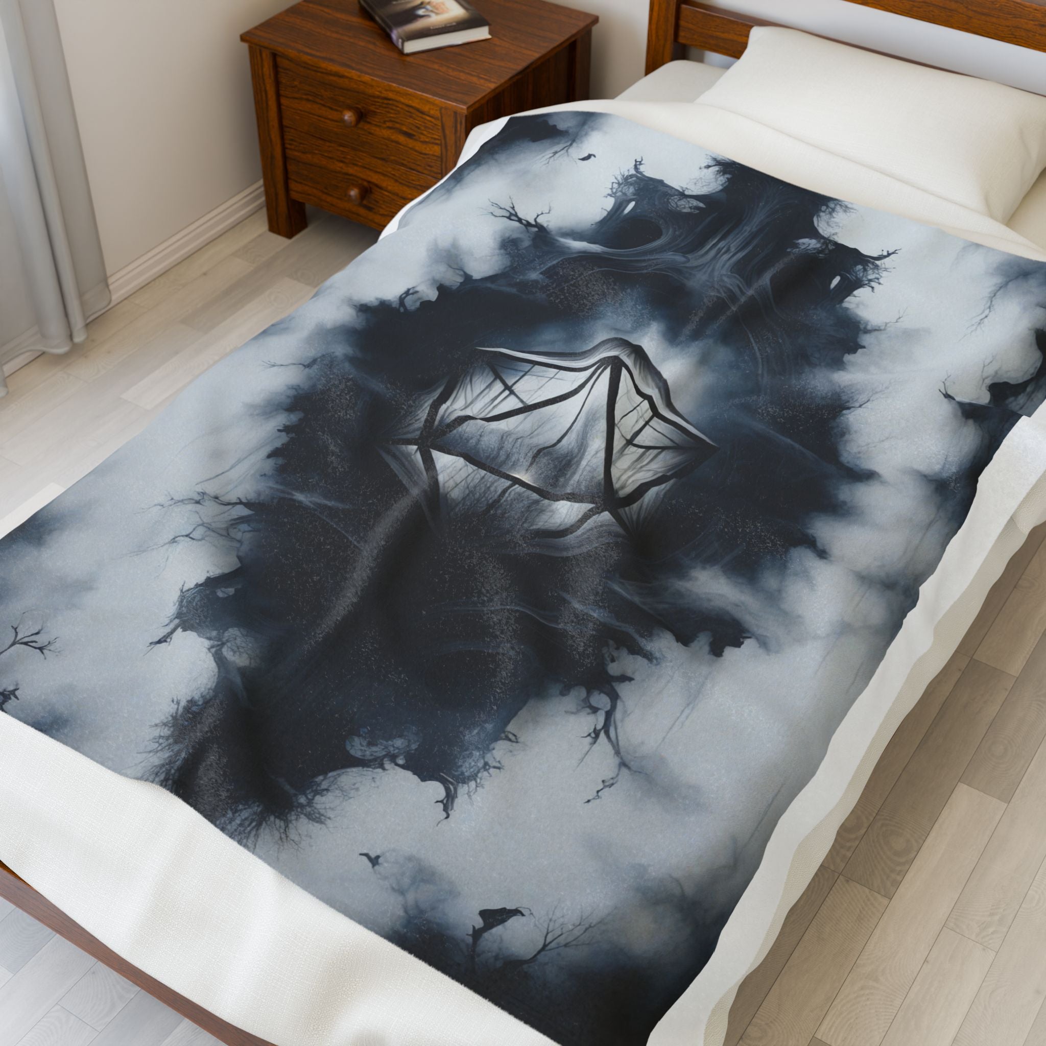 Dungeons and Dragons Velveteen Plush Blanket | DnD blanket, D20 Blanket, Dnd Gifts, DnD bedding, Nerdy Blanket, Gaming blanket, D&D bedding