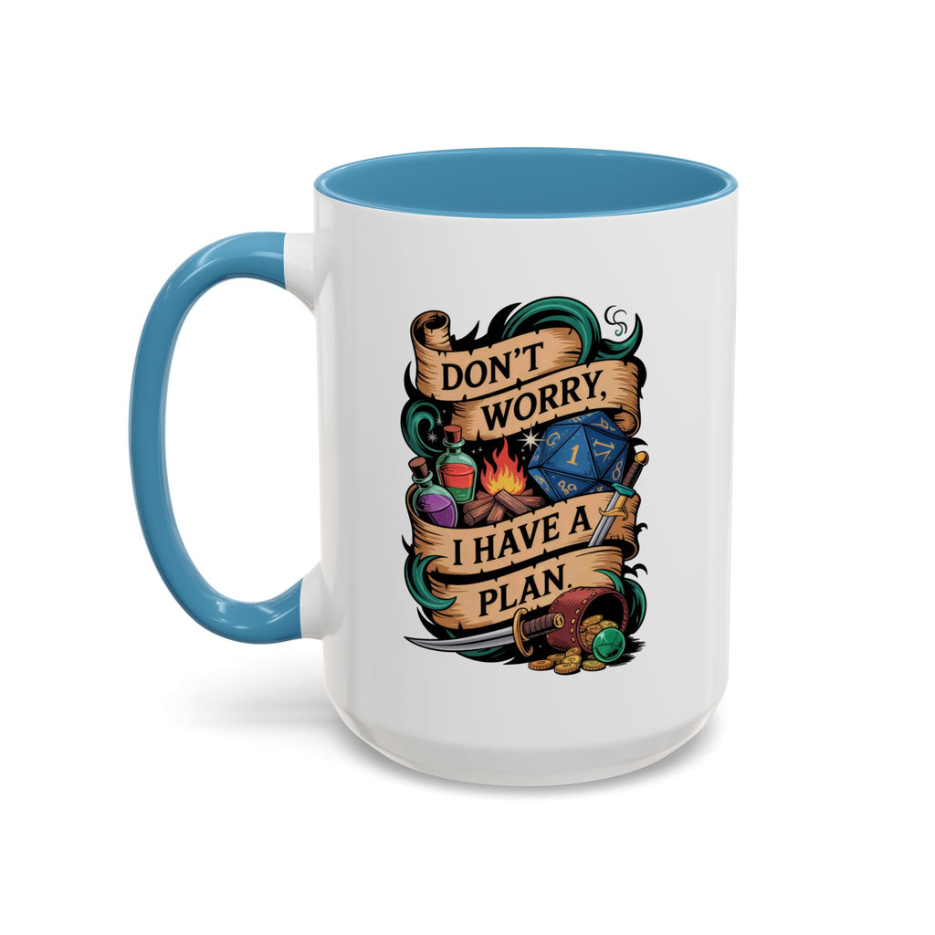 DnD Coffee Mug | Don't Worry I Have a Plan Dungeons and Dragons Gift