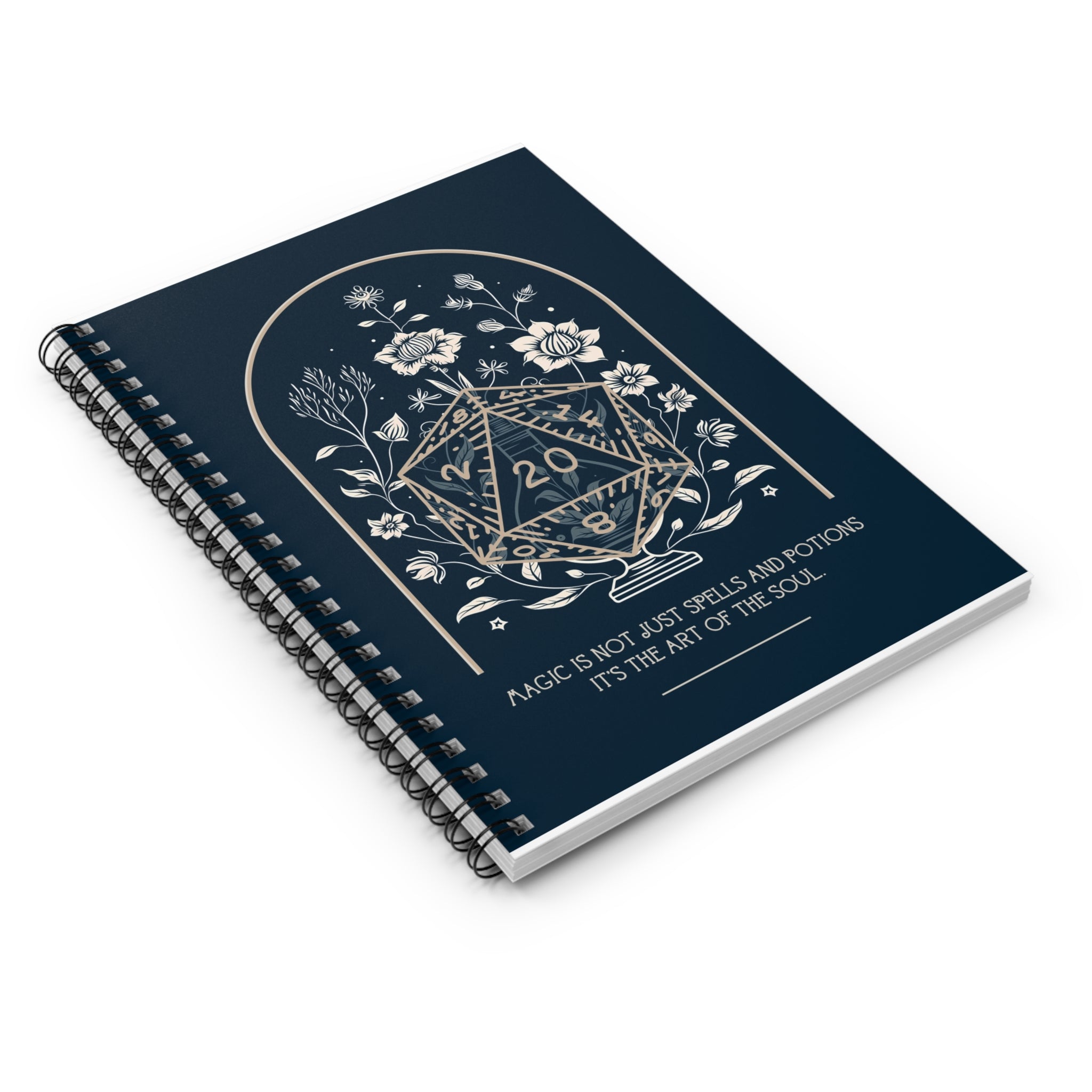 D20 DnD Spiral Notebook | Dungeons and Dragons Birthday Christmas Valentines Gifts