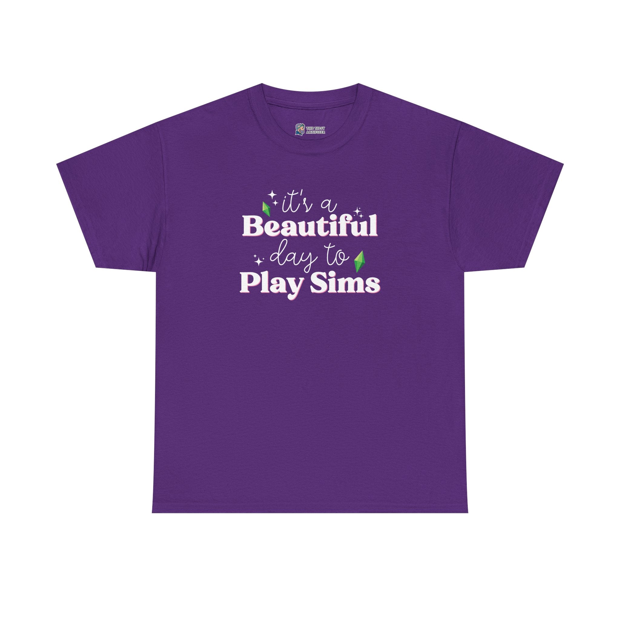 The Sims Graphic T Shirt | It's a Beautiful Day to Play the Sims Video Game Fan Gift